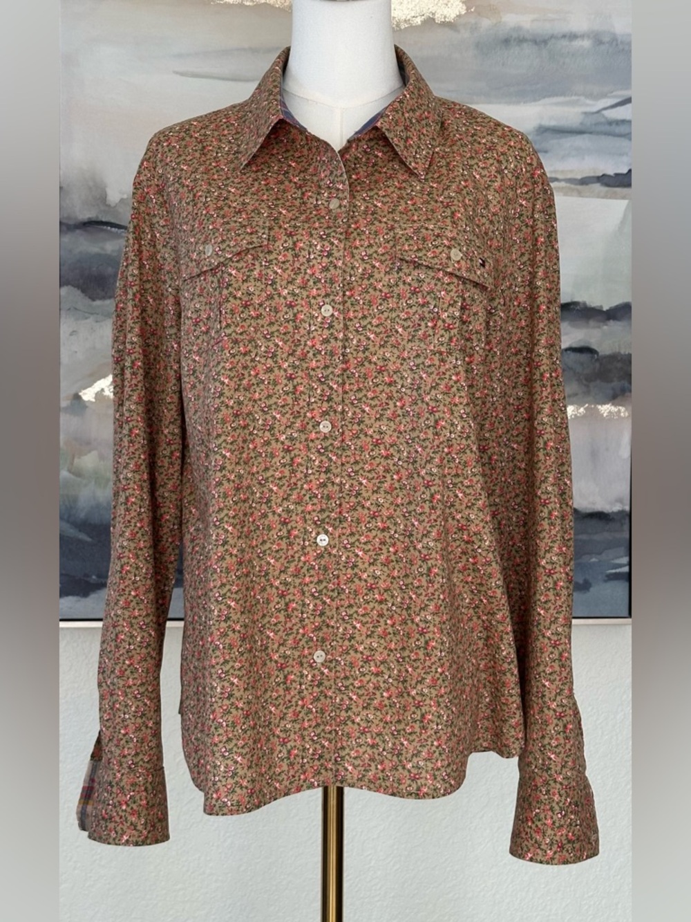 Tommy Hilfiger Floral Button-Down Shirt - Vintage Preppy Cottagecore Boho
(XL) - Picture 12 of 16